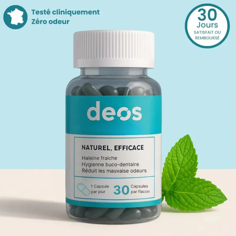 Deos™ | Complément Anti-Odeur - Une Formule Naturelle Testée et Validée