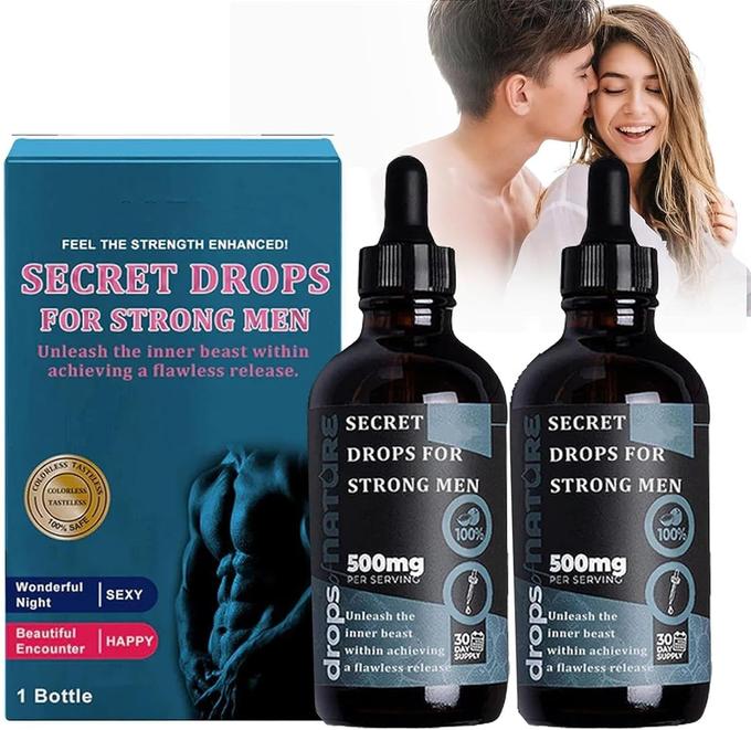 Gouttes secrètes pour hommes forts