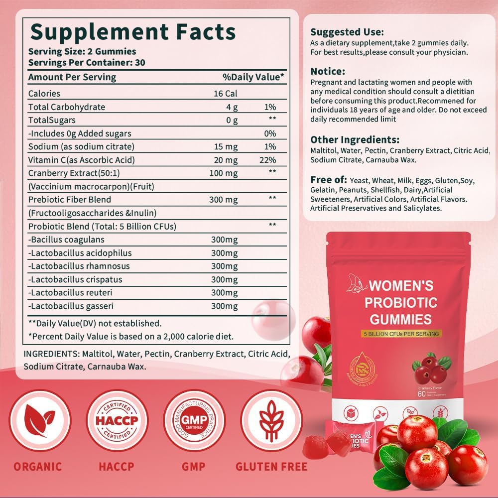 💖 Gummies Probiotiques – Digestion & Bien-être Féminin