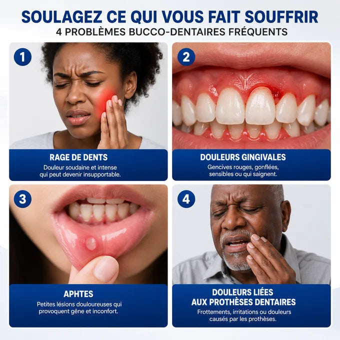 FINI LES DOULEURS DENTAIRES INSUPPORTABLE EN QUELQUES SECONDES.