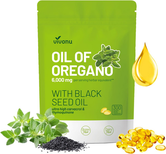 Huile d’Origan Ultra Concentrée + Huile de Nigelle 6000 mg