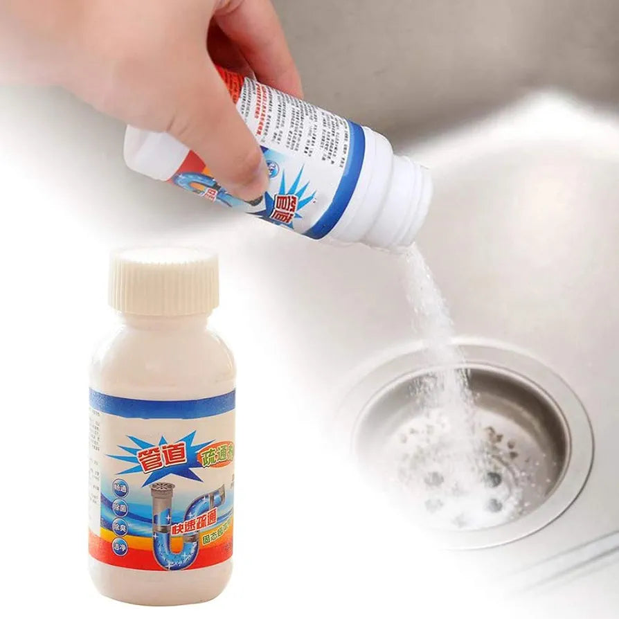 Vente par (2) boîtes : Nettoyant pour éviter et canalisations l'utilisation du poudre avec l'eau chaude obligatorie